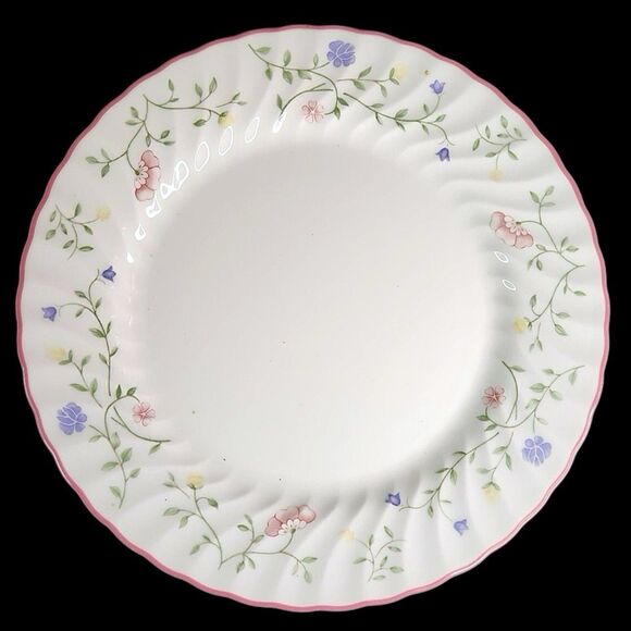 Set of 3 Johnson Brothers Summer Chintz Dinner Plates Flowers Pastels 10.5" - Picture 15 of 16